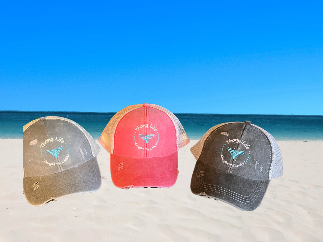 Womens ponytail cap.