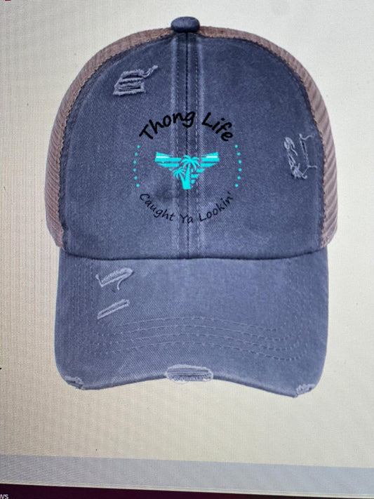 Women's ponytail cap